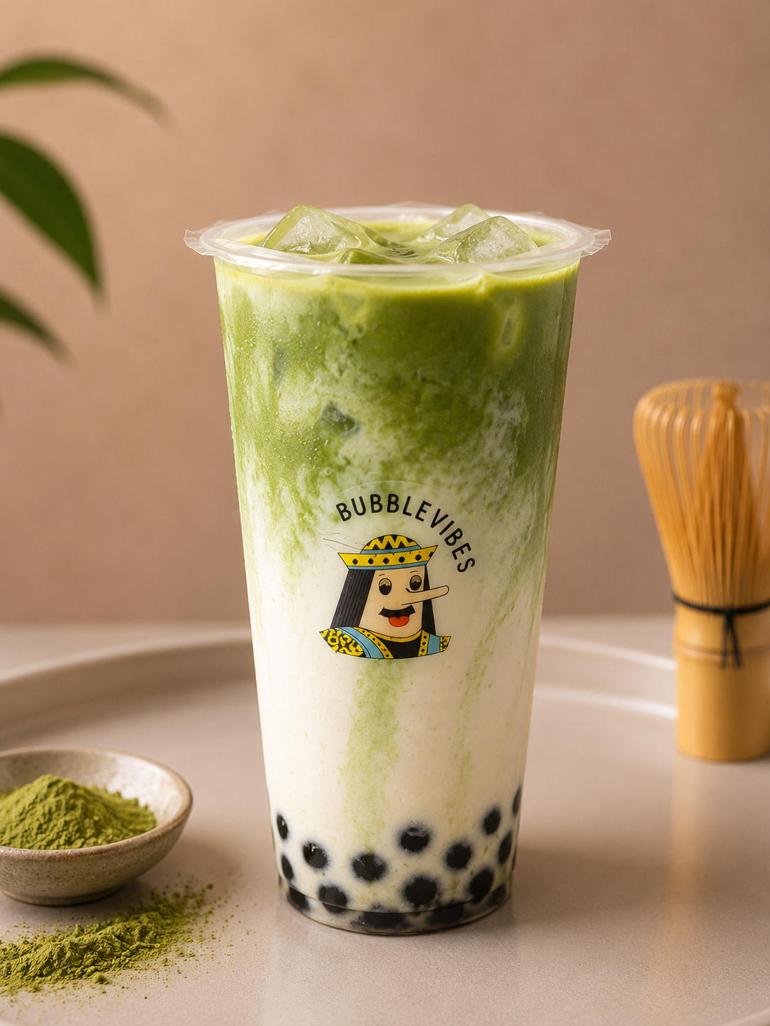 Matcha Milk Boba Tea